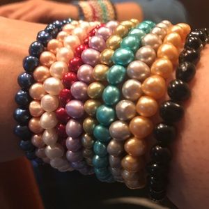 Cultured Multi-Color Freshwater Pearl bracelets